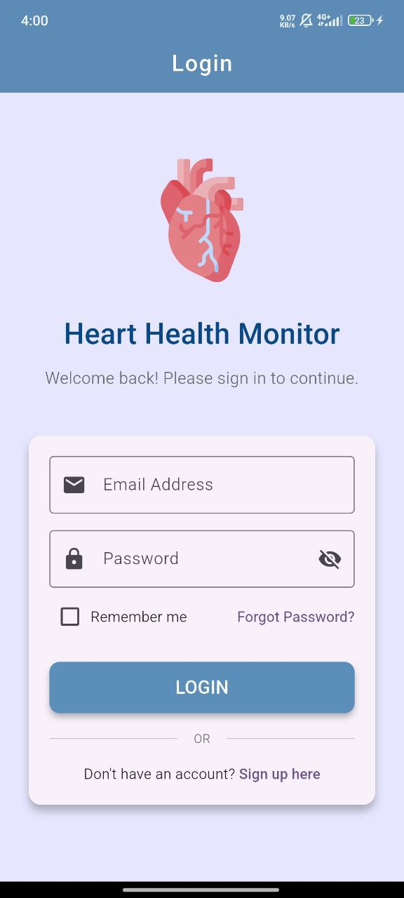 Login interface